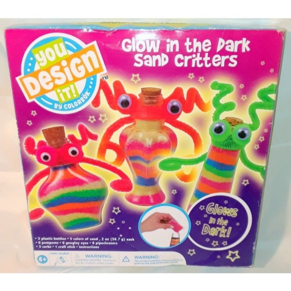 Colorbok Glow in the Dark Sand Critters